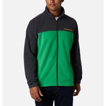 Columbia Muške Jakne - Collegiate Flanker III Fleece - Oregon Tamno Sive Zelene | ZLGA-92706